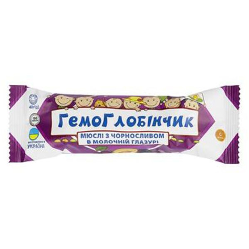 HEMOGLOBINCHIK CHERNOSLYV MILK. GLAZING 40G7515