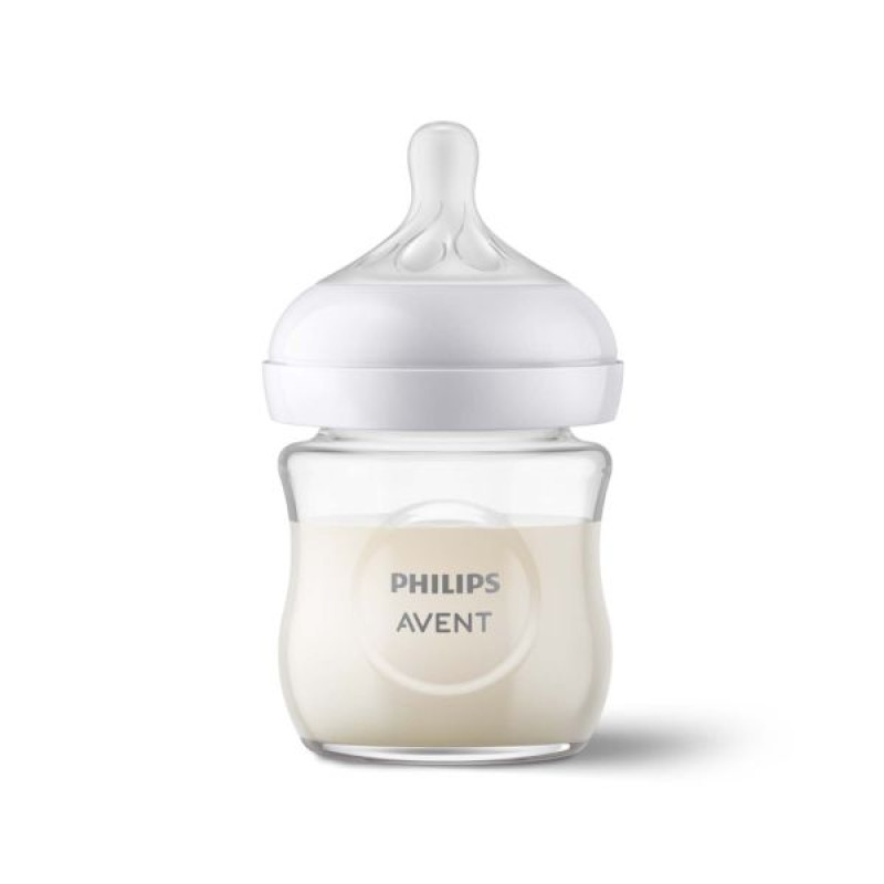 Philips AVENT Natural Glass Feeding Bottle Natural Flow 120 ml (SCY930/01)