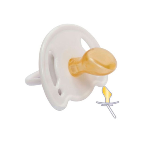 Latex pacifier Kurnosiki with bite 7018 0-6 months