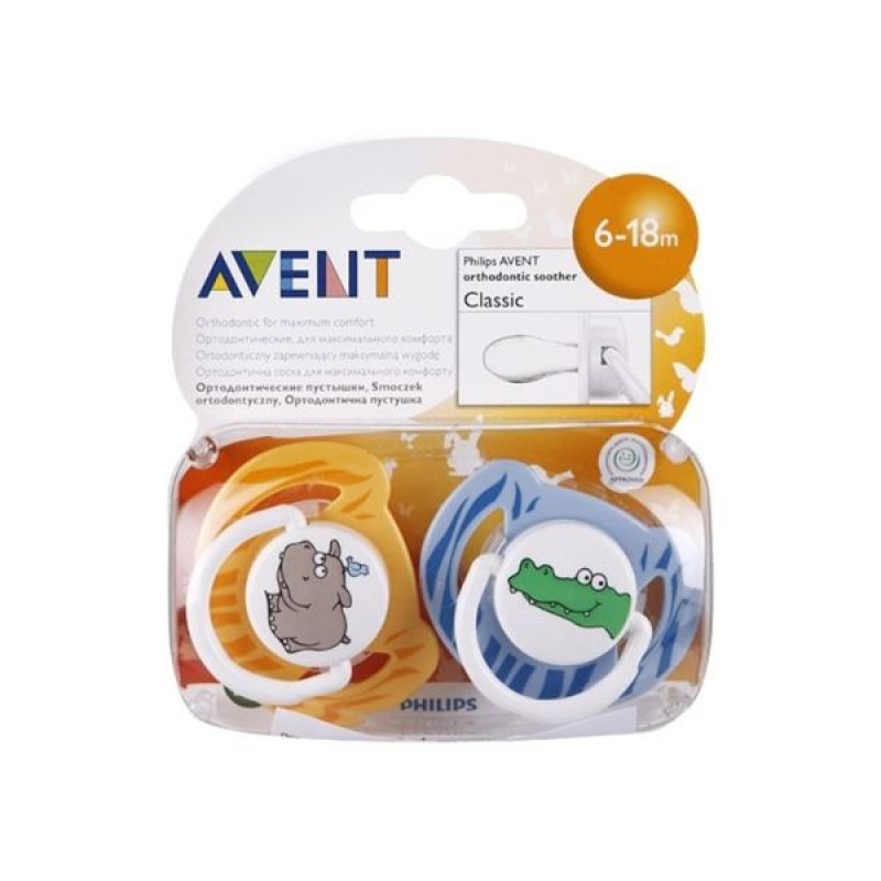 Silicone pacifier Avent scf172/22 6-18 months animal world №2