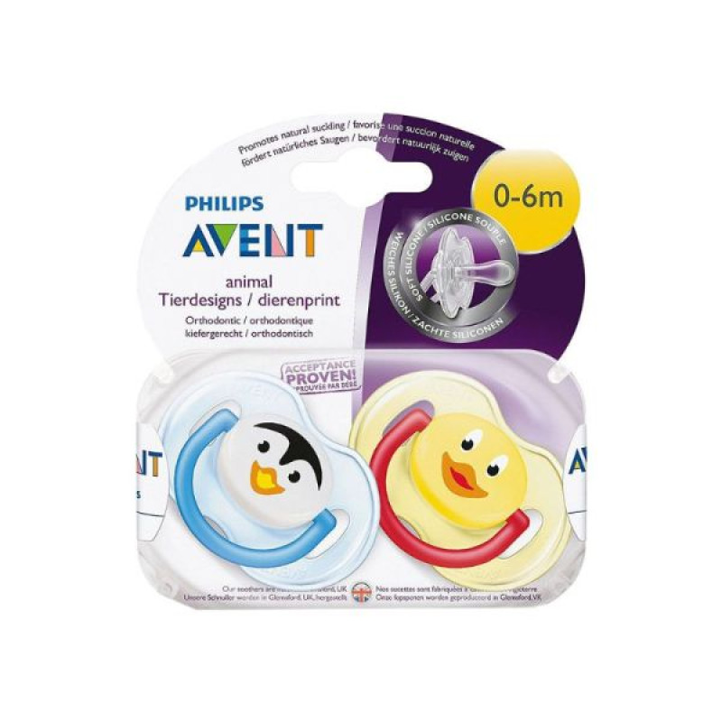 Пустышка Philips AVENT 182/12 кролик Трумен для мальчиков 0-6 мес 2 шт