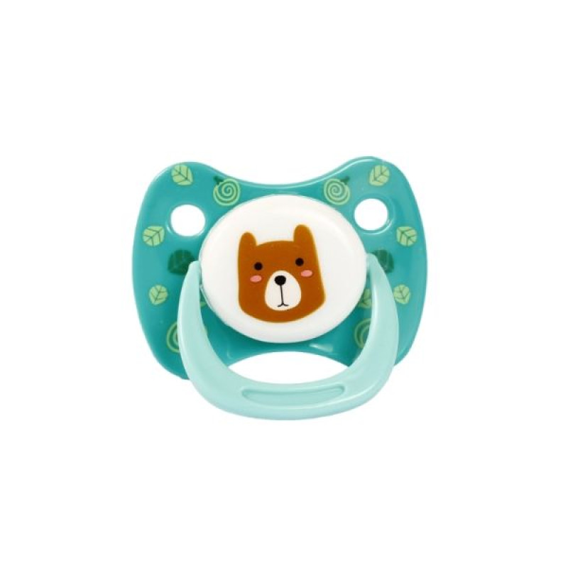 Silicone pacifier Kurnosiki round 7215/18 + month