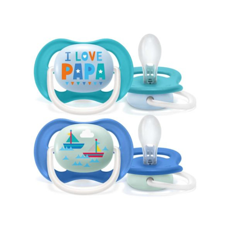 Пустушка Philips Avent 080/03 ортодонтична 6-18 міс для хлопчиків №2
