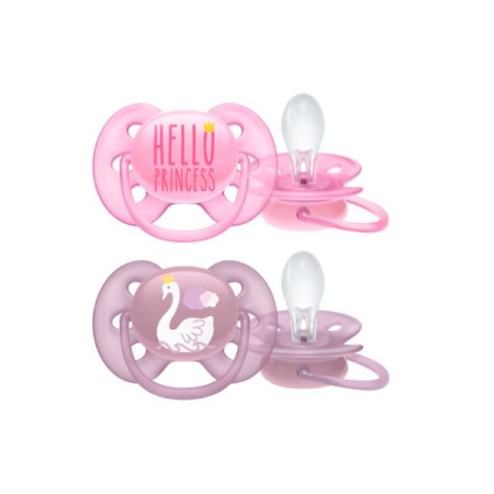 Philips Avent pacifier 223/02 ultra soft 6-18 months for girls No. 2