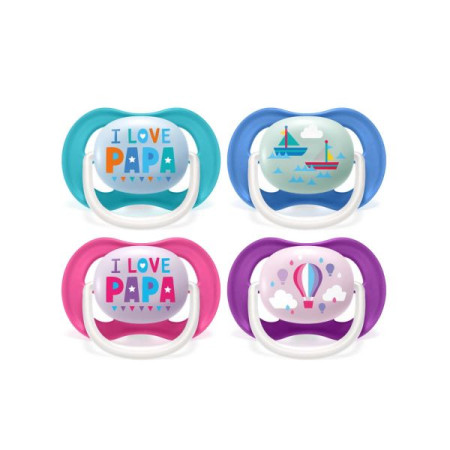 Philips Avent Ultra Air pacifier SCF080/10 silicone orthodontic 6-18 months No. 2