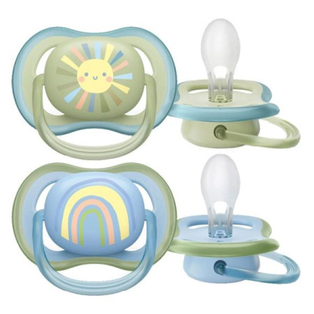 Philips Avent SCF 085/58 Ultra Air Orthodontic Silicone Pacifier 0-6 months No. 2
