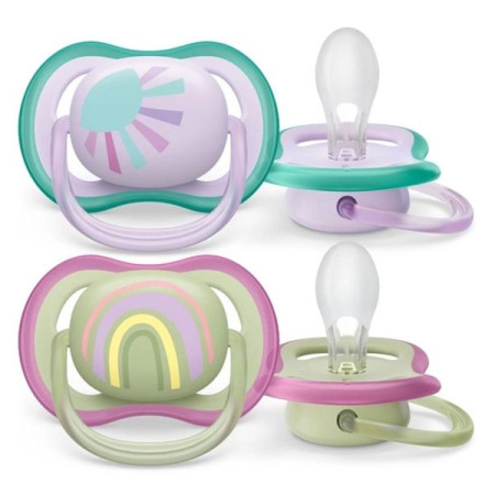 Orthodontic silicone pacifier Philips Avent SCF 085/59 Ultra Air 0-6 months No. 2