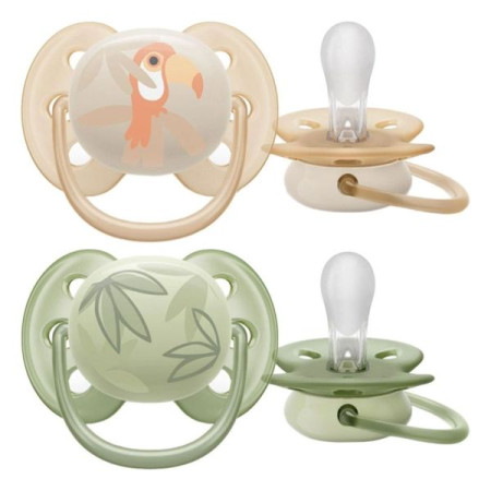 Philips Avent SCF 091/07 Ultra Soft Orthodontic Silicone Pacifier 0-6 Months No. 2