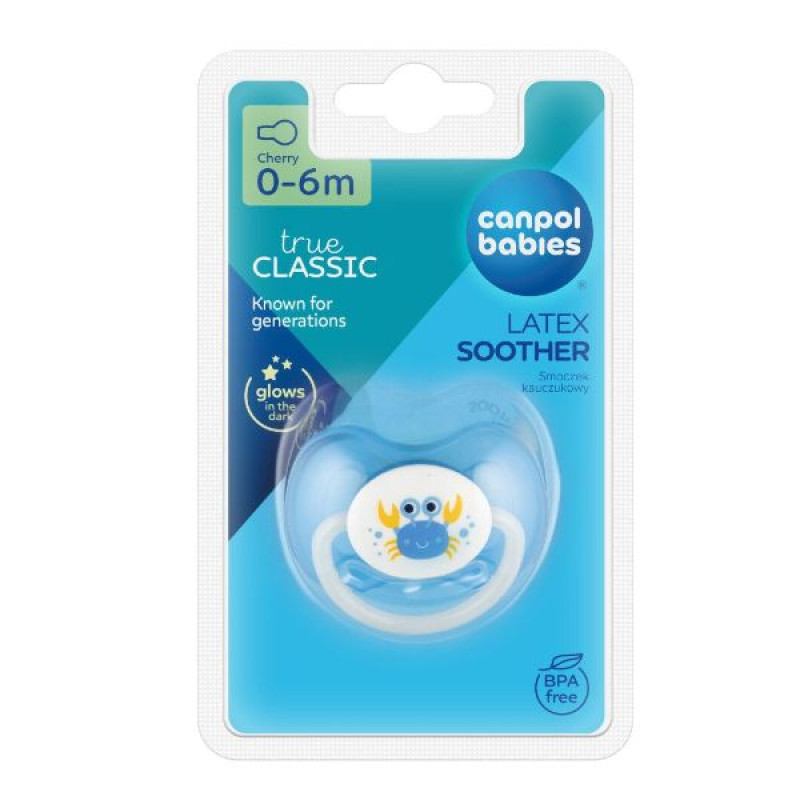 Пустушка Canpol Babies 22/606 0-6 м латексна кругла