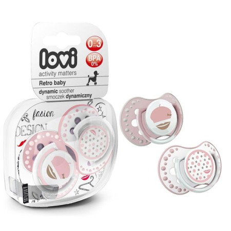 Canpol Babies Lovi 22/803 girl 0-3 m silicone dynamic pacifier No. 2