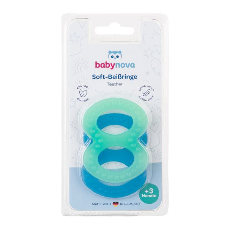 Зубное кольцо Baby-Nova 31188 рельефное