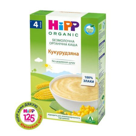 Каша безмолочна органічна HiPP кукурудзяна 200 г