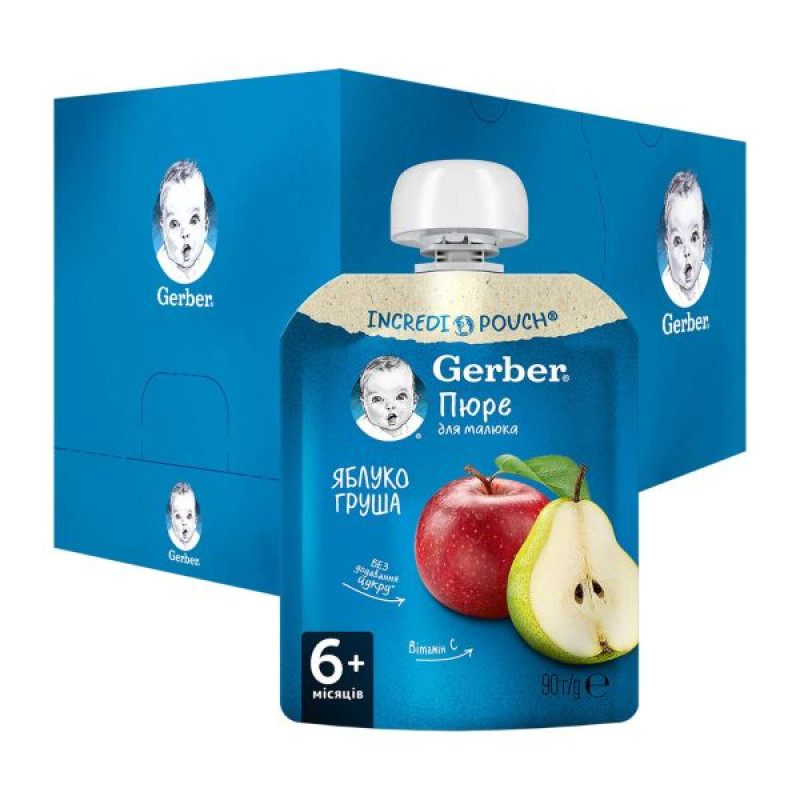 Gerber apple and pear puree 90 g