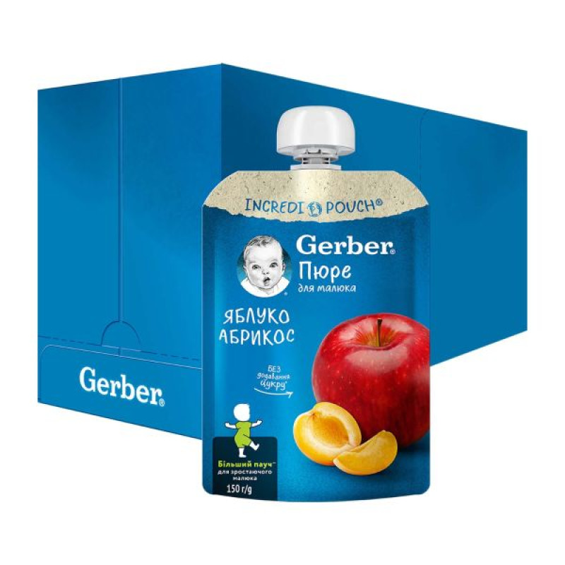 Пюре Gerber яблоко, абрикос 150 г