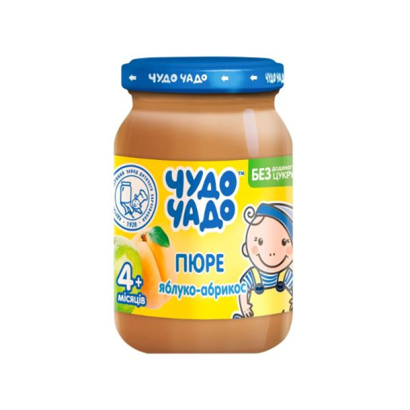 Пюре Чудо-Чадо Яблуко-Абрикос без цукру 170 г