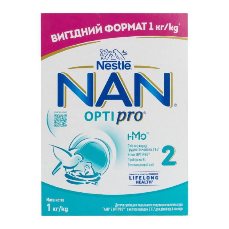 Суха молочна суміш Nestle NAN 2 Optipro 1000 г