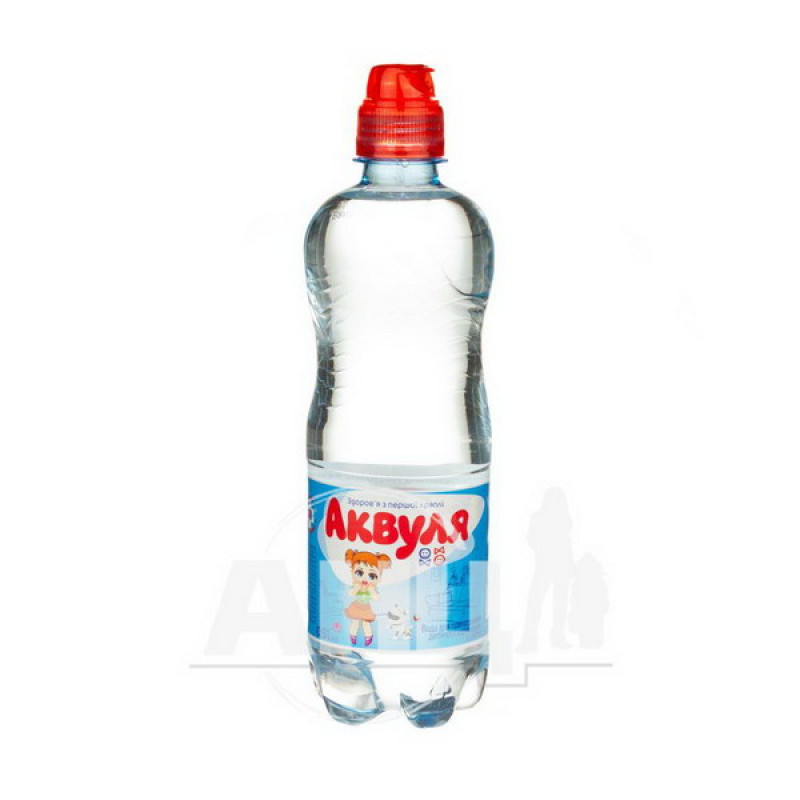Вода питьевая детская Аквуля с крышкой клапаном 0,5 л