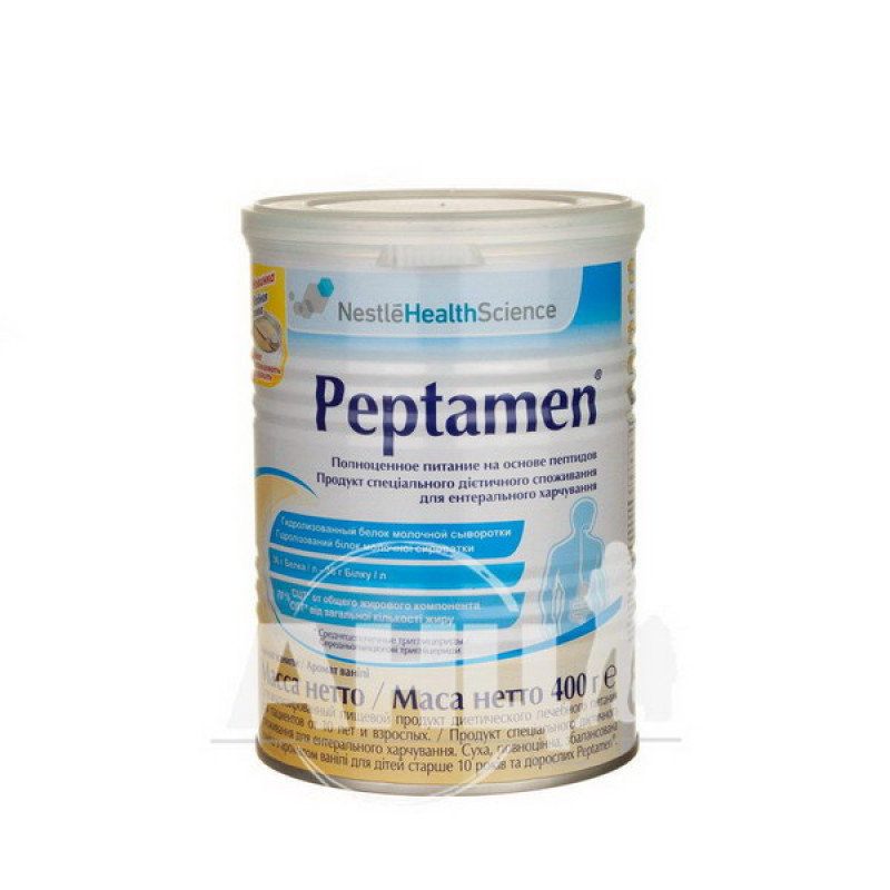 Смесь полноценная сбалансированная сухая PEPTAMEN Пептамен 400г Nestle