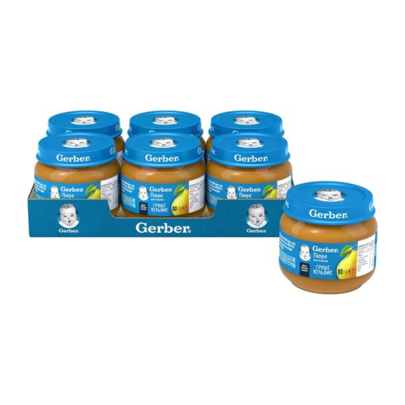 Пюре Gerber груші Вільямс 80 г