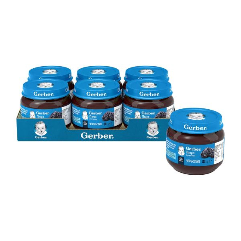 Пюре Gerber чернослив 80 г
