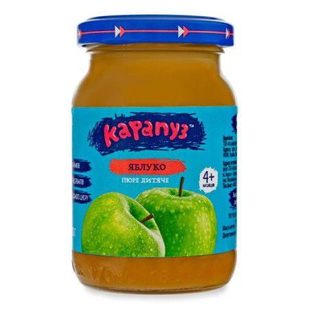 Пюре Карапуз яблуко 170 г