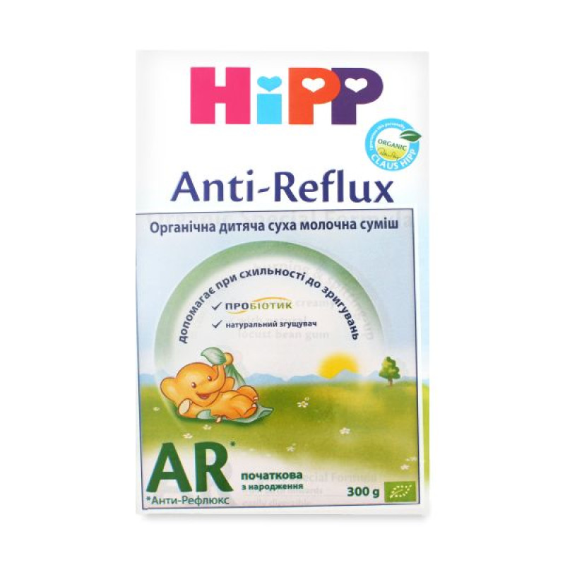 Дитяча суха молочна суміш HiPP Anti-Reflux з народження 300 г
