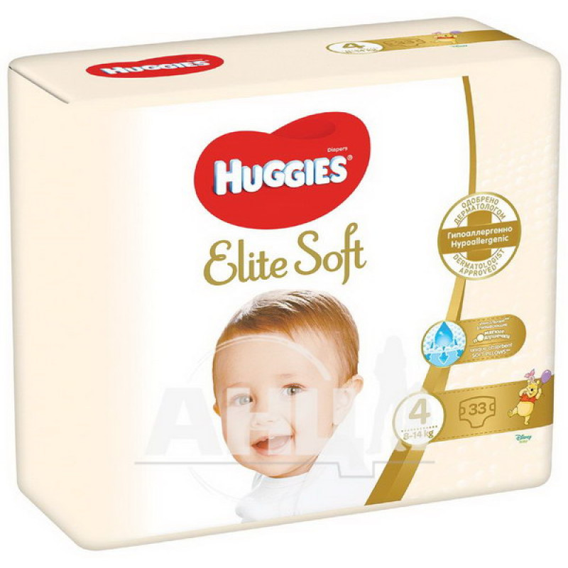 Подгузники детские гигиенические Huggies Elite Soft 4 (8-14кг) №33