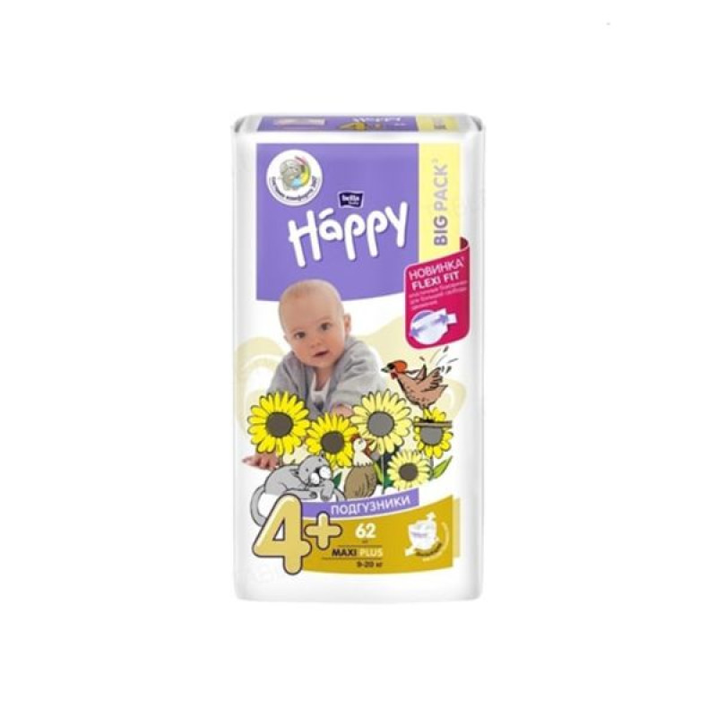 Подгузники Bella Baby Happy Maxi Plus 9-20 кг №44