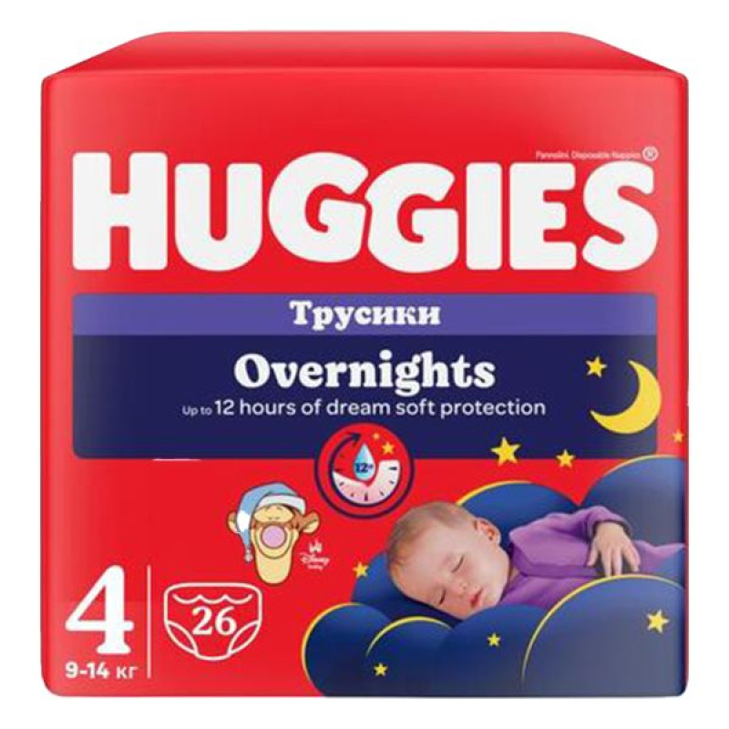 Трусики-підгузки Huggies Overnights Pants 4 (9-14 кг) нічні №26