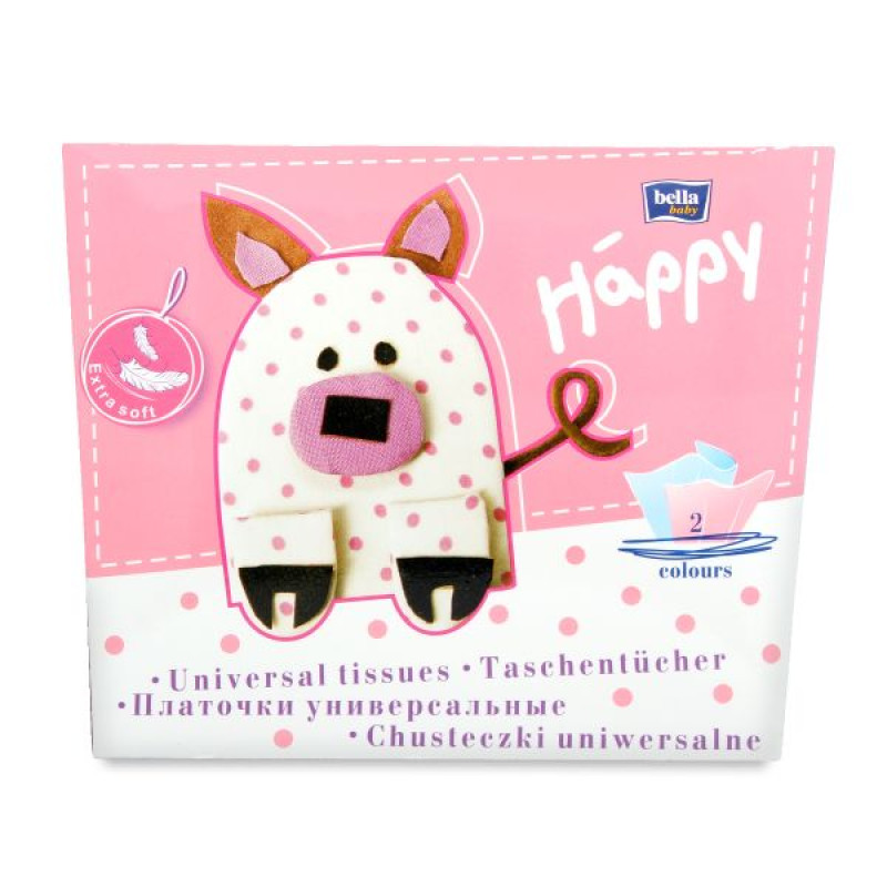 Хусточки паперові Bella Baby Happy заєць №80