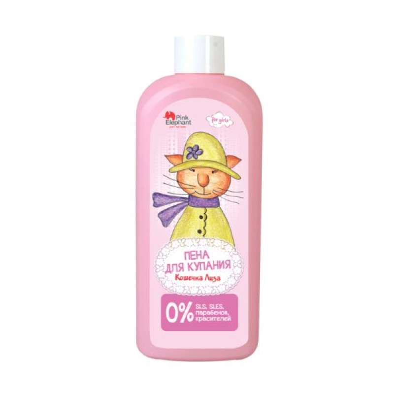 Pink Elephant Bath Foam Kitten Lisa 500 ml