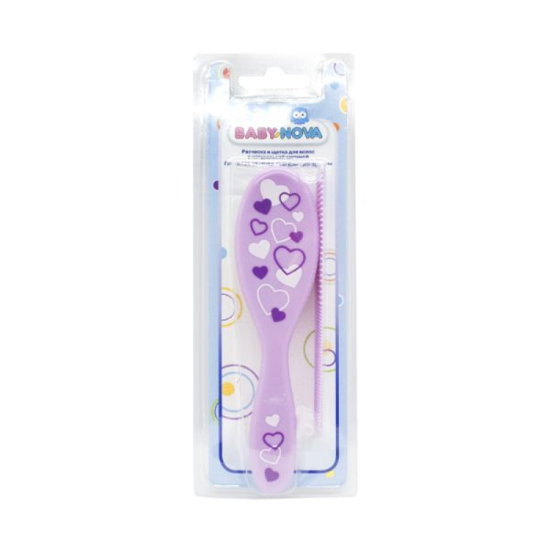 Baby-Nova 33224-2 comb + brush set
