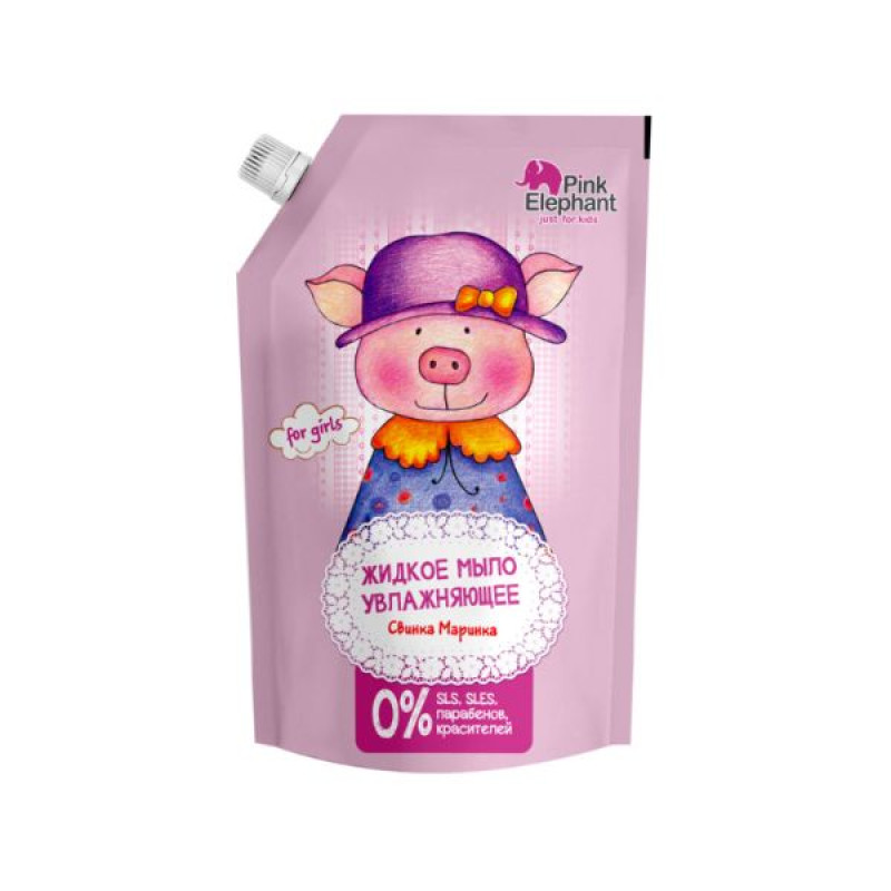 Рідке мило Pink Elephant зволожуюче Свинка Маринка 500 мл