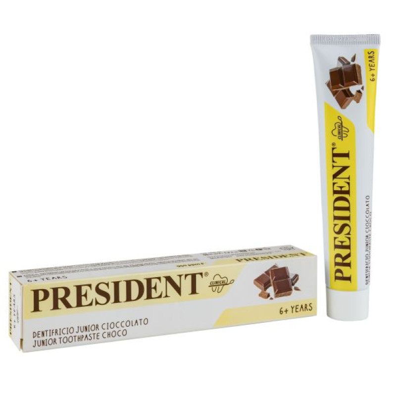 Зубная паста President Junior Choco Шоколад 6+ 50 мл
