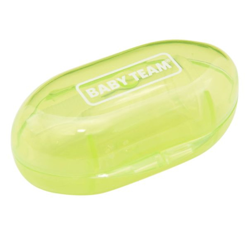 Baby Team 7200 children's toothbrush, silicone massager with container