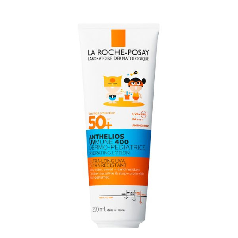 La Roche-Posay Anthelios UVA 400 Dermo-Pediatrics SPF50+ Waterproof Moisturizing Sunscreen Milk 250 ml