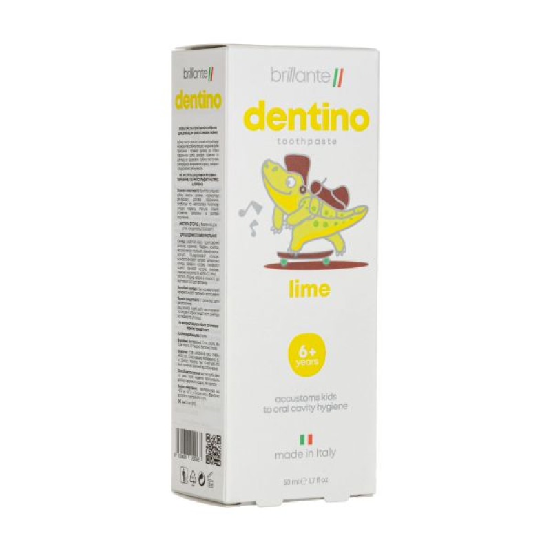 Brillante Junior toothpaste gel from 6 years old lime 50 ml