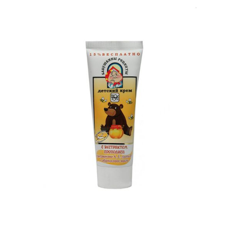 Bioton baby cream with propolis Grandma's recipes 75 ml