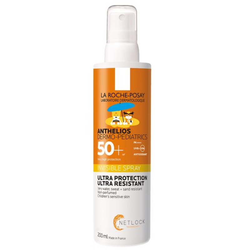 Сонцезахисний спрей La Roche-Posay Антеліос Дермо-Педіатрікс SPF 50+ для чутливої шкіри дітей 200 мл