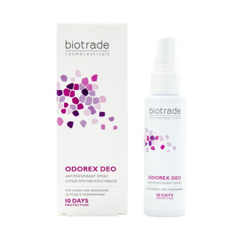 Спрей-антиперспирант длительного действия Biotrade Odorex Deo 10 дней без пота и запаха 40 мл