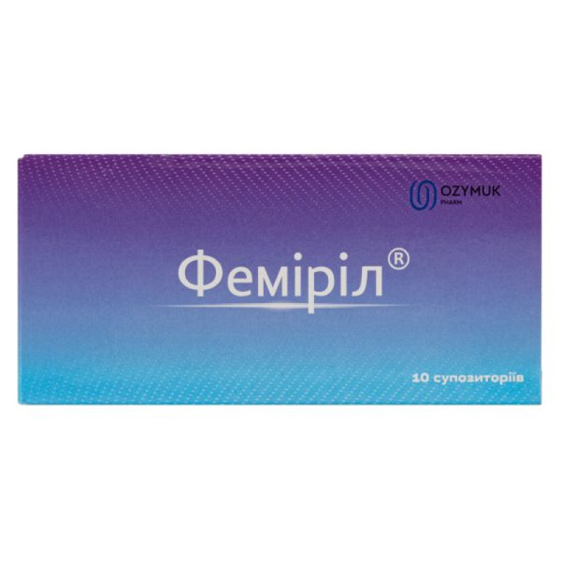 Femiril suppositories No. 10