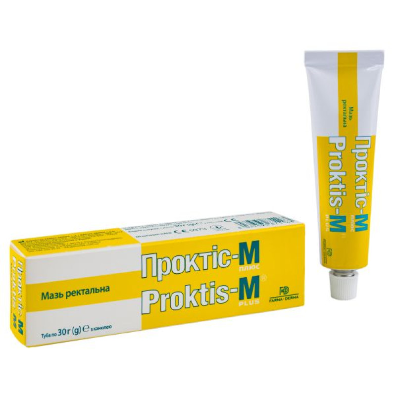 Проктис-м плюс мазь ректальная 30 г