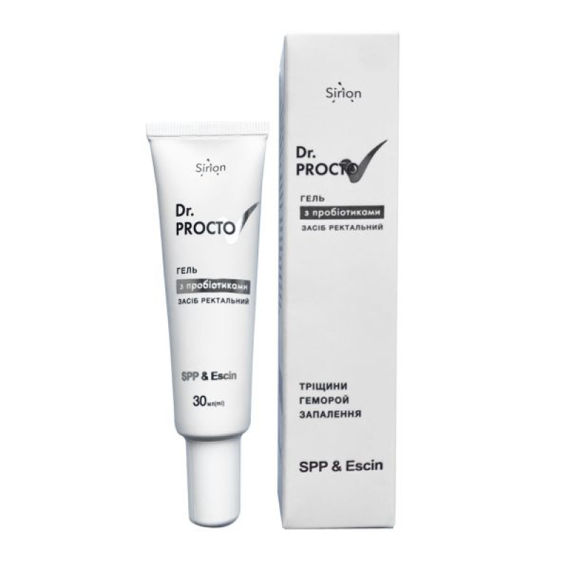 Ректальний засіб Др.Прокто Dr.Procto гель з пробіотиками 30 мл