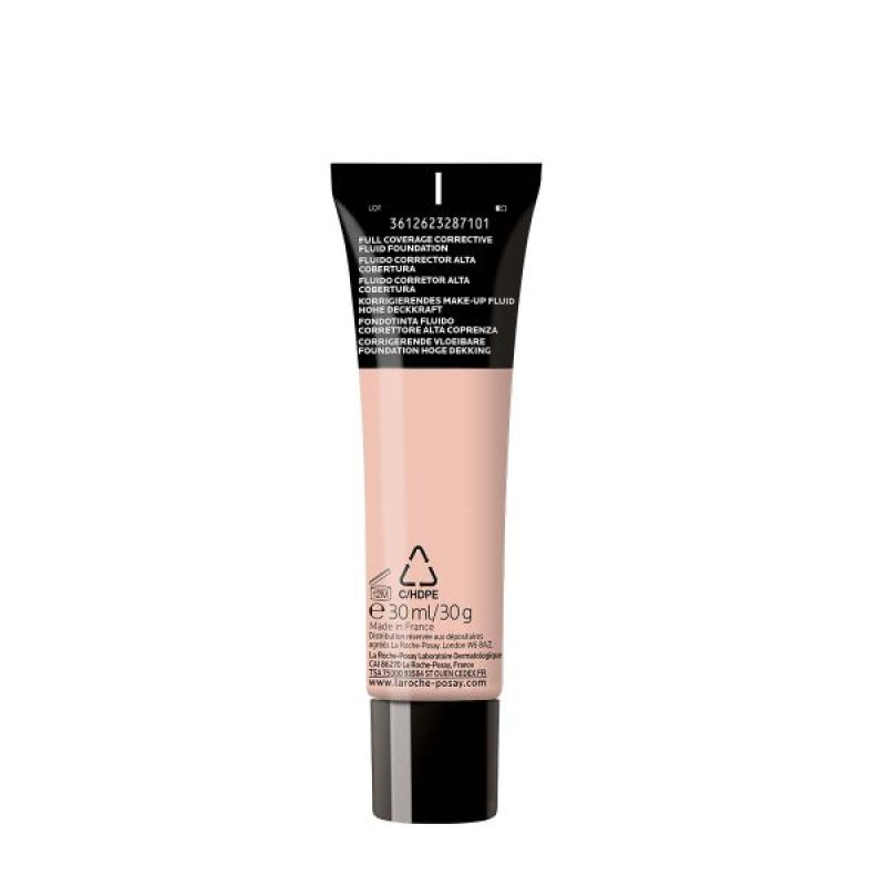 Тональный флюид La Roche-Posay Толеран корректирующий высокой покровной способности SPF-25 тон 8 для чувствительной кожи 30 мл