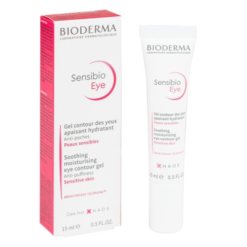Крем-гель для контуру очей Bioderma Sensibio Сансибіо Eye 15 мл