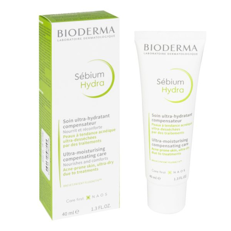 Ультразволожуючий і заспокійливий крем для обличчя Bioderma Sebium Hydra 40 мл