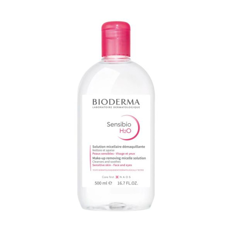 Міцелярний лосьйон Bioderma Sensibio Сансибіо H2O для чутливої шкіри обличчя та контуру очей 500 мл