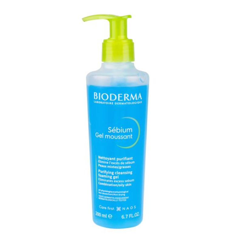 Гель Bioderma Sebium очищувальний для змішаної та жирної шкіри 200 мл