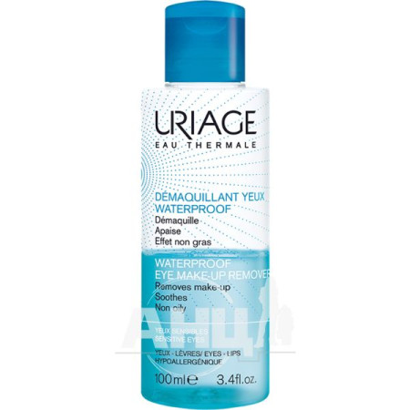 Двофазний засіб Uriage Waterproof Eye Make-Up Remover для зняття водостійкого макіяжу 100 мл