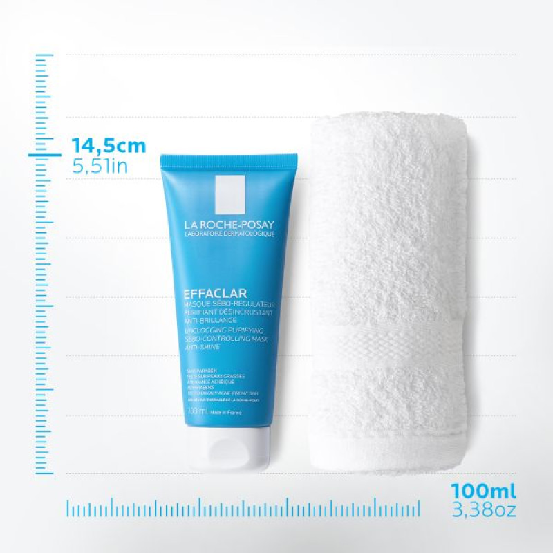 Очищуюча себорегулююча маска La Roche Posay Ефаклар для жирної проблемної шкіри 100мл